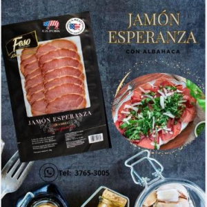 JAMON ESPERANZA CON ALBAHACA 100 GRS.